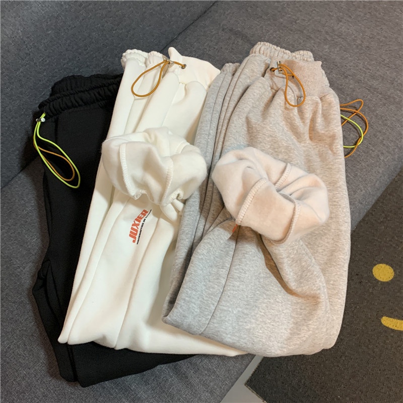 Quần dài thể thao dáng rộng phong cách Hồng Kông thời trang thu đông 2023 dành cho nam