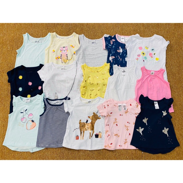 Áo phông bé gái set 3 áo