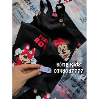 Yếm Váy Bé Gái Minnie Đen