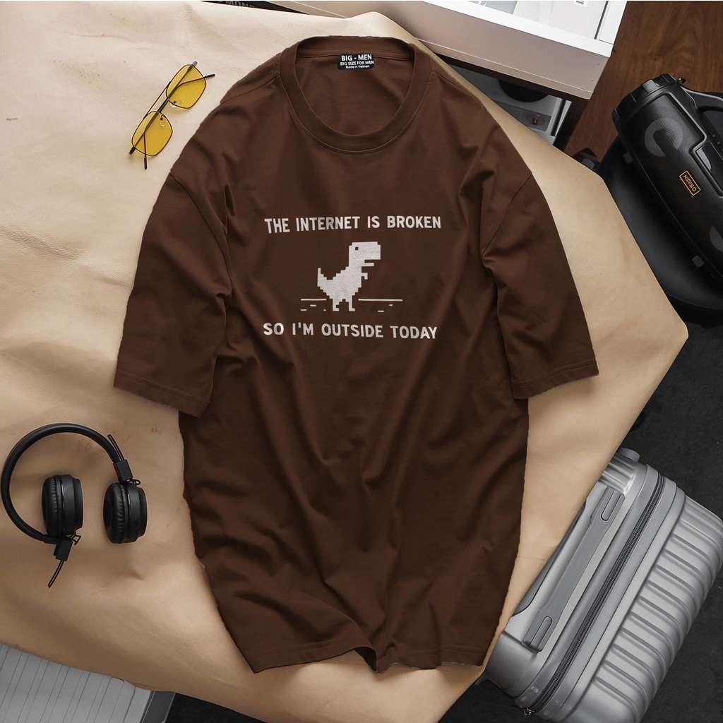 [bigsize] Áo thun cotton áo cặp bigsize nam nữ mặc đẹp in hình khủng long dễ thương 50-140kg