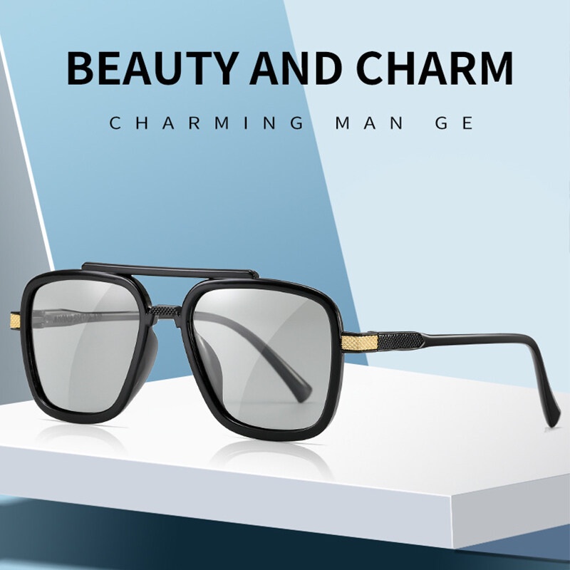 Kính Mát PTQ Gọng Đôi Nhiều Màu Sắc Thời Trang Thể Thao Ngoài Trời Cho Nam