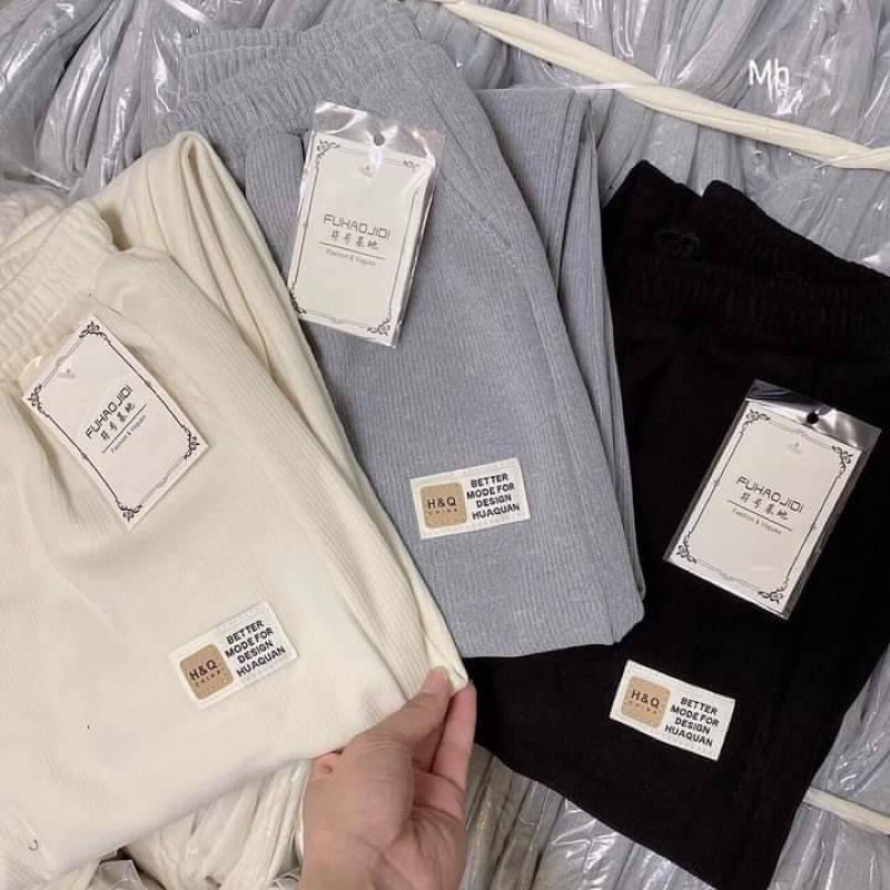 Quần tăm logo mẫu mới đang hot rần rần đây nèee #sll giảm Mã này siêu hot hit năm nay,chất len tăm dày