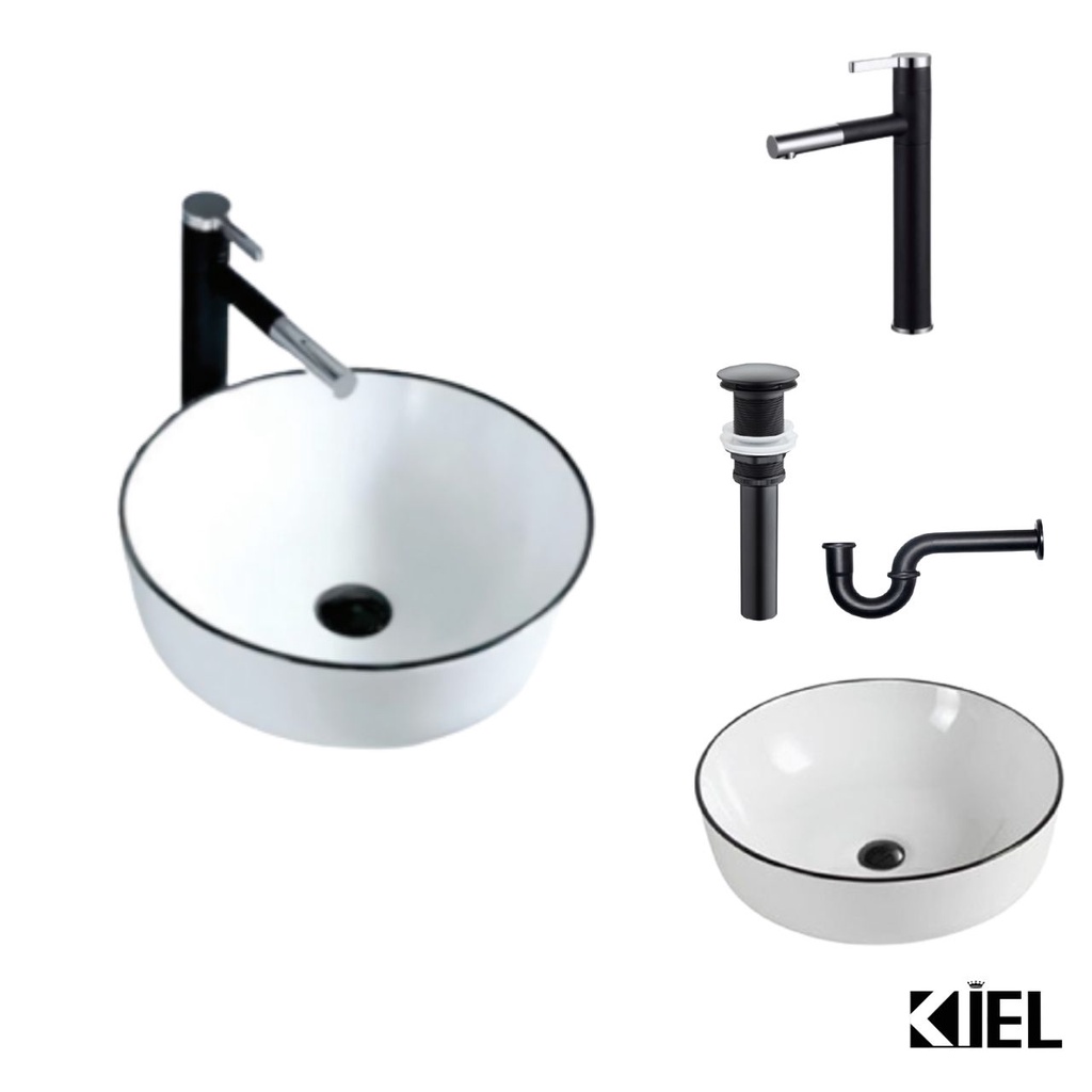 Chậu rửa mặt lavabo chữ nhật đặt bàn vòi cắm bàn đá TAM HIỆP STORE chính hãng bảo hành 10 năm