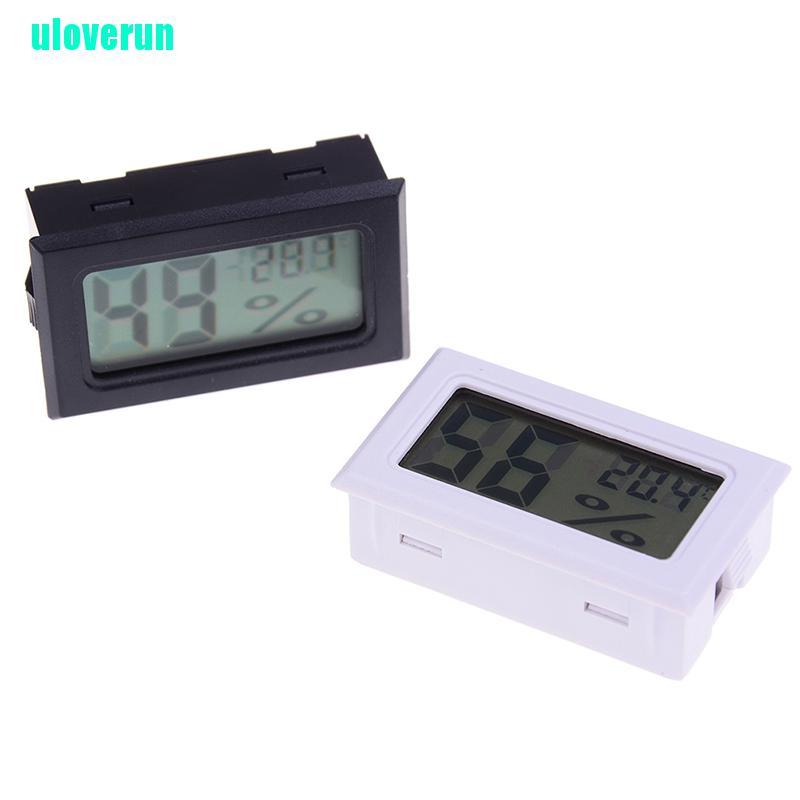 Uloverun Nhiệt Kế Kỹ Thuật Số lcd Cỡ Nhỏ Đo Độ Ẩm