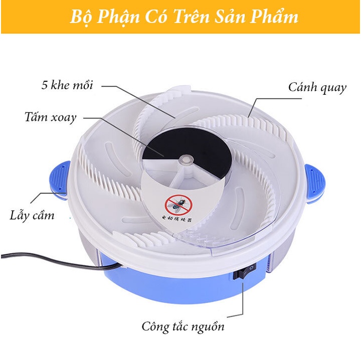 Máy Bắt Ruồi Thông Minh - Máy Bắt Ruồi Tự Động An Toàn Không Hoá Chất