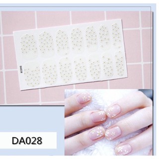 [NailSaigon tặng Dũa] Bộ 14 Stickers dán móng tay hoạ tiết Cúc Baby