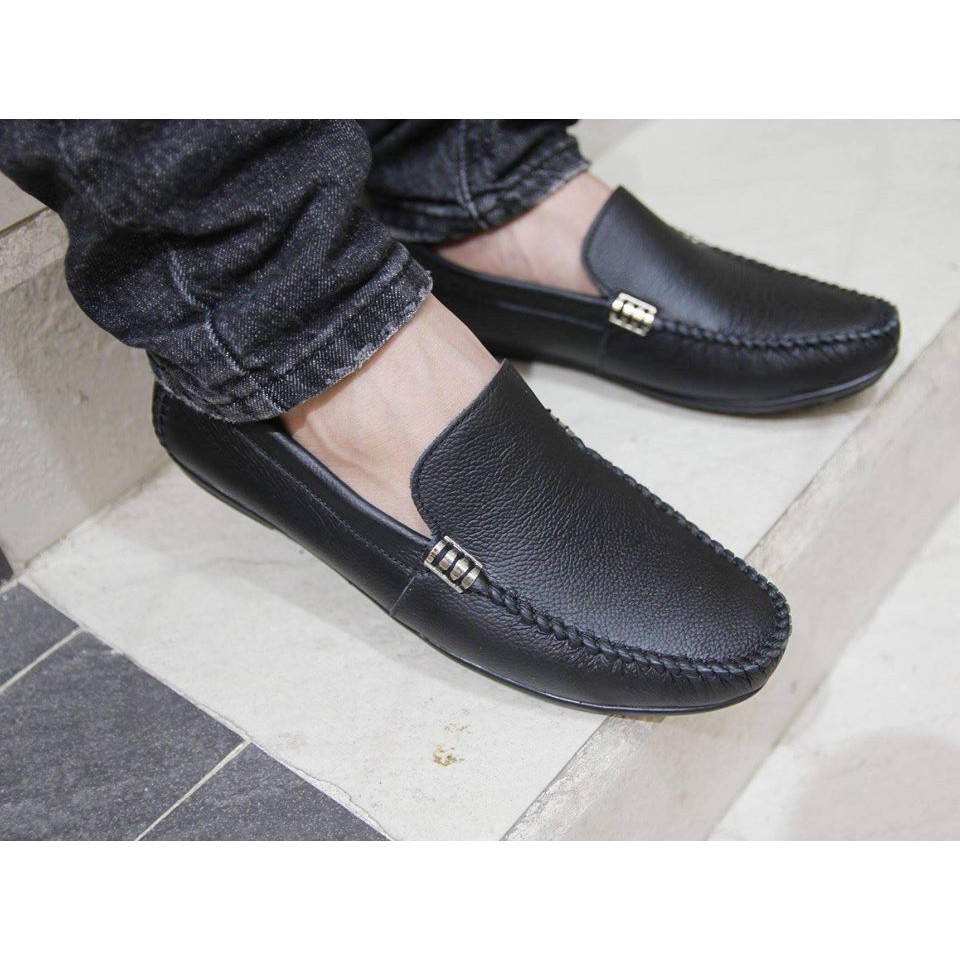Giầy lười Nam da bò T-04