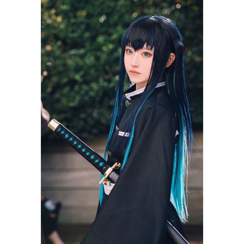 set cosplay Hà trụ Muichiro kèm kiếm đạo cụ(có ảnh thật,bảng size)