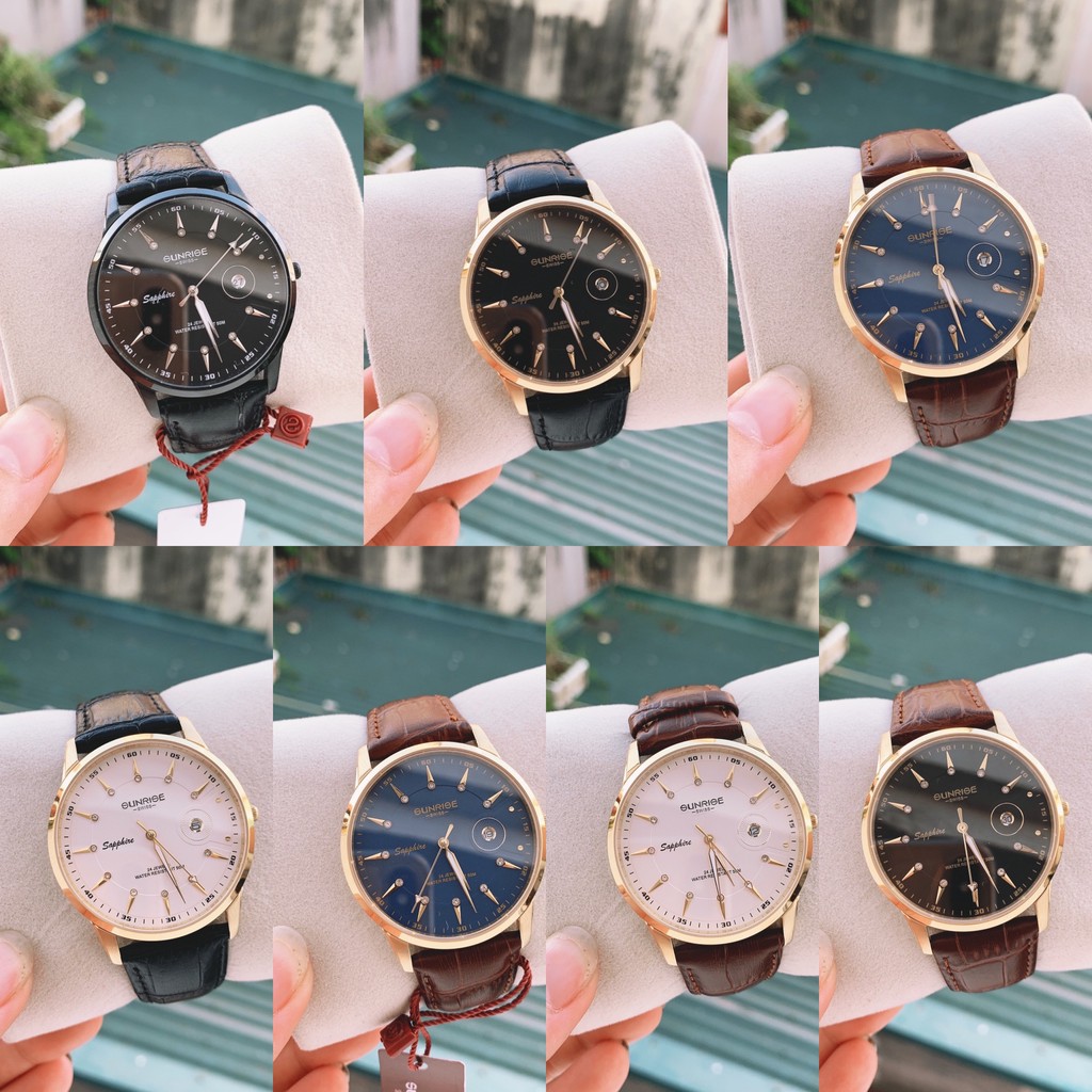 Đồng Hồ Nam SUNRISE 1114 Dây Da