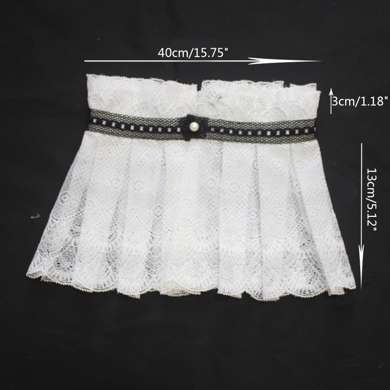 Cổ Áo Giả Hai Lớp Họa Tiết Lông Công Đính Ngọc Trai Thời Trang Cho Nữ