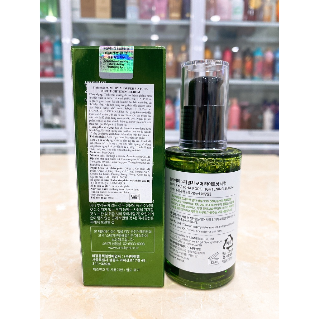 Tinh Chất Dưỡng Da Some By Mi Super Matcha Pore Tightening Serum Hàn Quốc 50ml
