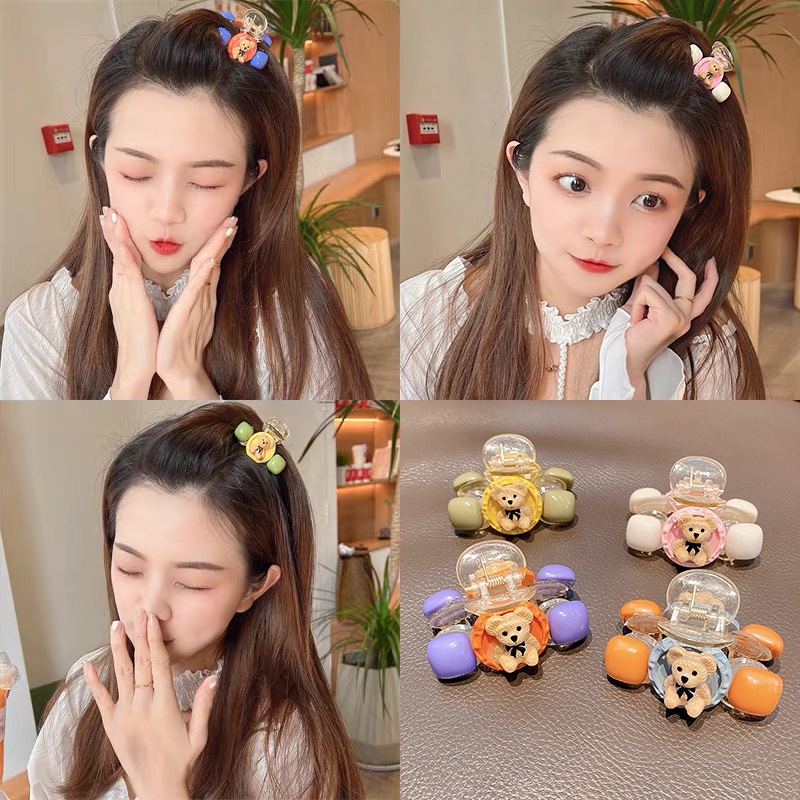 Kẹp Tóc Hình Gấu Hoạt Hình Xinh Xắn Cho Bé Gái