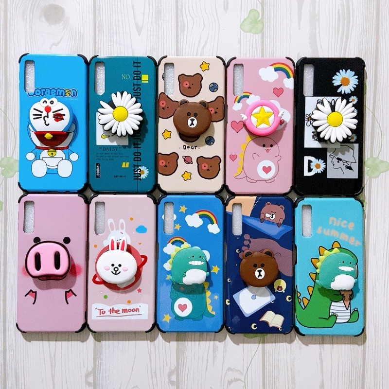 Ốp lưng idm Hàn Quốc kèm pop Samsung A7 2018/A750