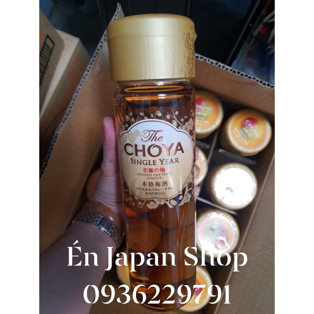 Rượu mơ Choya Single Year Nắp Vàng Nhật Bản 650ml