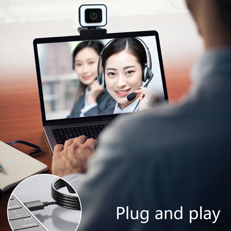 Webcam 2K có vòng đèn cổng USB tiện dụng | BigBuy360 - bigbuy360.vn