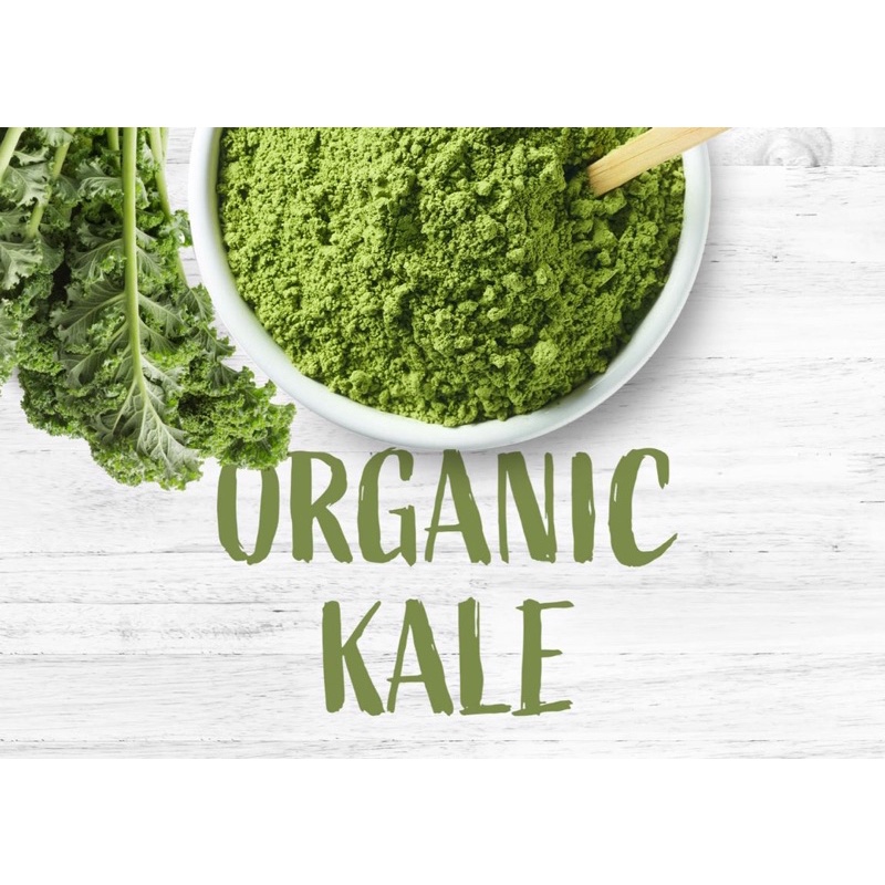 Bột cải kale organic sấy lạnh siêu mịn Naturfarm [ Bột pha uống giúp đẹp da, detox, giảm cân ]