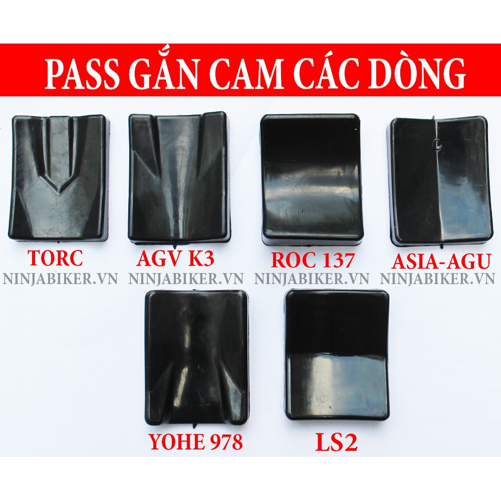 PASS GẮN CẰM CÁC DÒNG CHUYÊN DỤNG NHIỀU DÒNG ASIA - AGU - TORC - YOHE - AGV - LS2 (KÈm KEO MIẾNG)