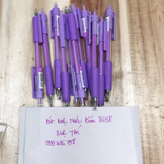 Bút nước bấm 8698 [ Mực Tím]