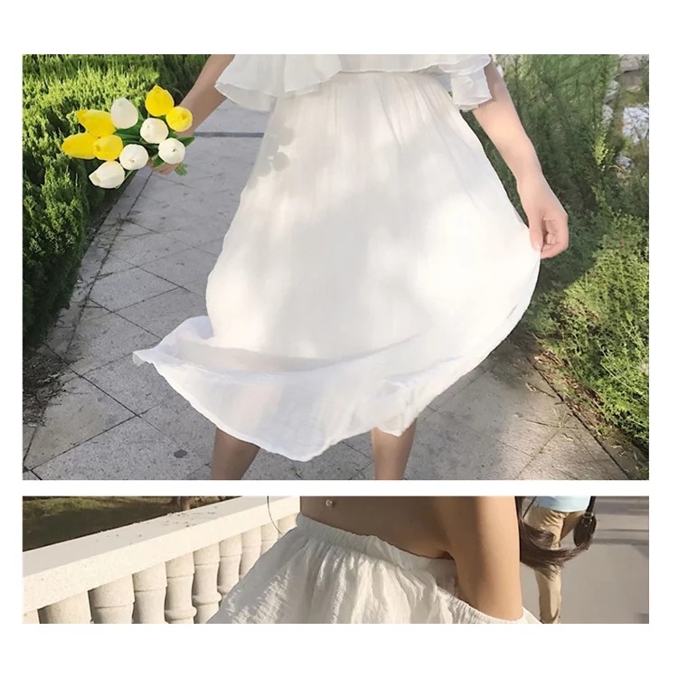 VÁY ĐẦM TRỄ VAI TRẮNG ULAZZANG HOT