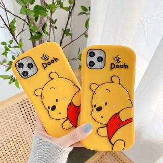 Ốp điện thoại silicone cao su mềm hình Winnie the Pooh cho iPhone 13 Pro Max 12 Mini 12 Pro Max 11 Pro Max 6 6s 7 8 + XR Xs Max