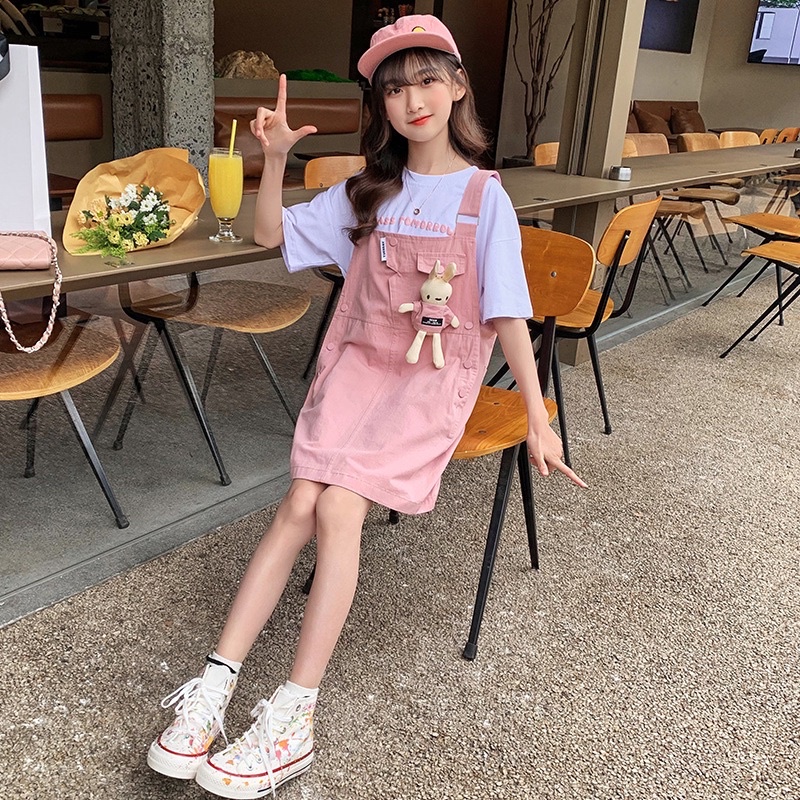 Bộ váy yếm bé gái size đại cỡ lớn 27 đến 50kg M2245