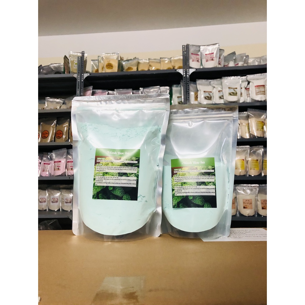 Bột đắp mặt nạ Bạc Hà gói 1kg dưỡng da bù ẩm