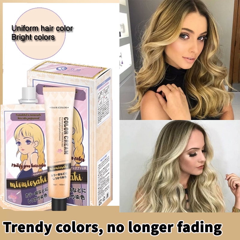 Kem Nhuộm Tóc Chuyên Nghiệp MEIDU Màu Nâu Vàng Đỏ Tím Tự Nhiên Với Peroxide Gream