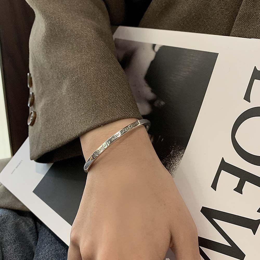 JARRED Vòng Tay In Chữ Tiếng Anh Phong Cách Punk Thời Trang Cho Nữ