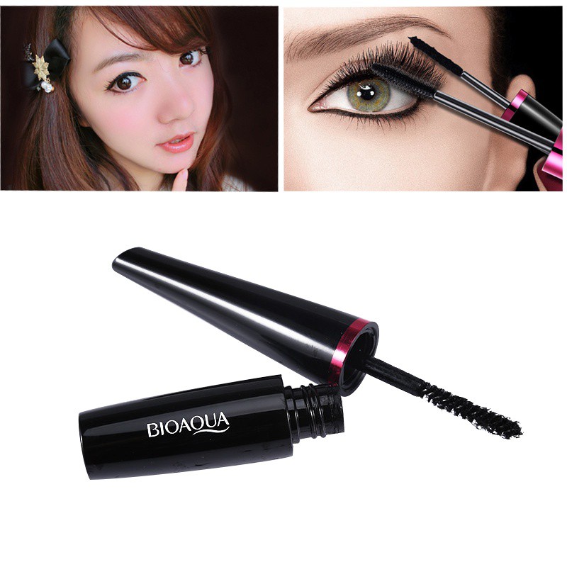 [Hàng mới về] Mascara + sợi tơ nối dài mi BIOAQUA màu đen làm dày dài và cong mi hiệu quả