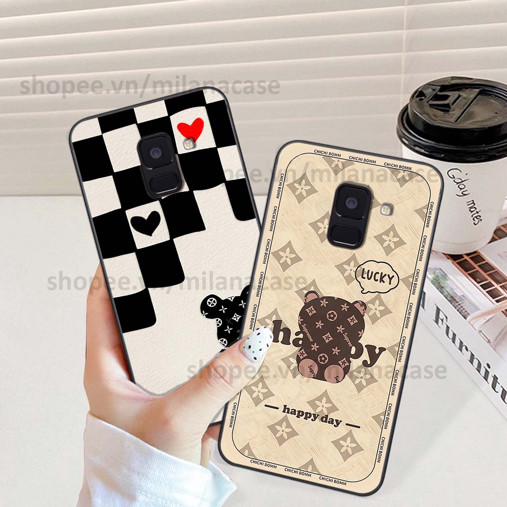Ốp Samsung A6 2018 / A6 Plus / A6+ gấu be@rBrick gấu Teddy Kaws siêu đẹp, phong cách, cá tính