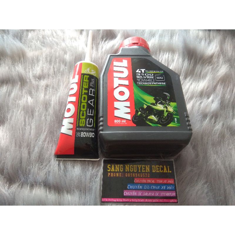 Dầu Nhớt xe số 3100 Motul,+ Chai Nhớt Láp hộp Số