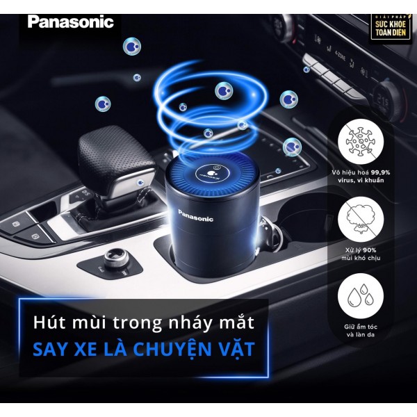 [Mã ELHA22 giảm 6% đơn 300K] Máy lọc không khí khử mùi ôtô F-GPT01A Panasonic công nghệ NanoeX [CHÍNH HÃNG]