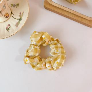 Dây buộc tóc Scrunchie màu vàng