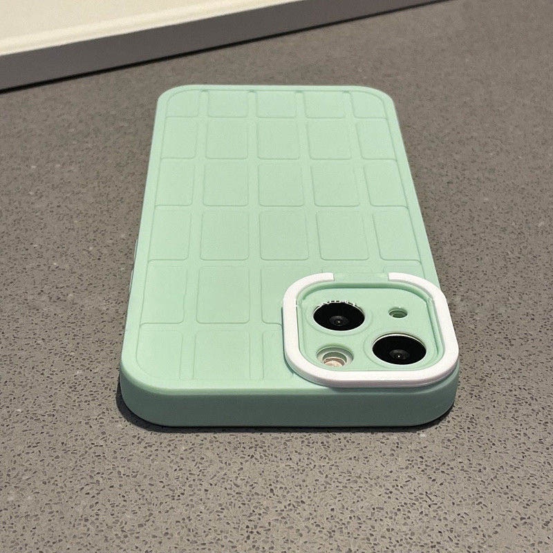 Ốp Điện Thoại Họa Tiết Ca Rô Kèm Giá Đỡ Ẩn Cho iphone 12 13 11 Pro Max X Xs Max Xr Ogf6