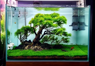 Bonsai cổ thụ cho bể cá thuỷ sinh D38xC28