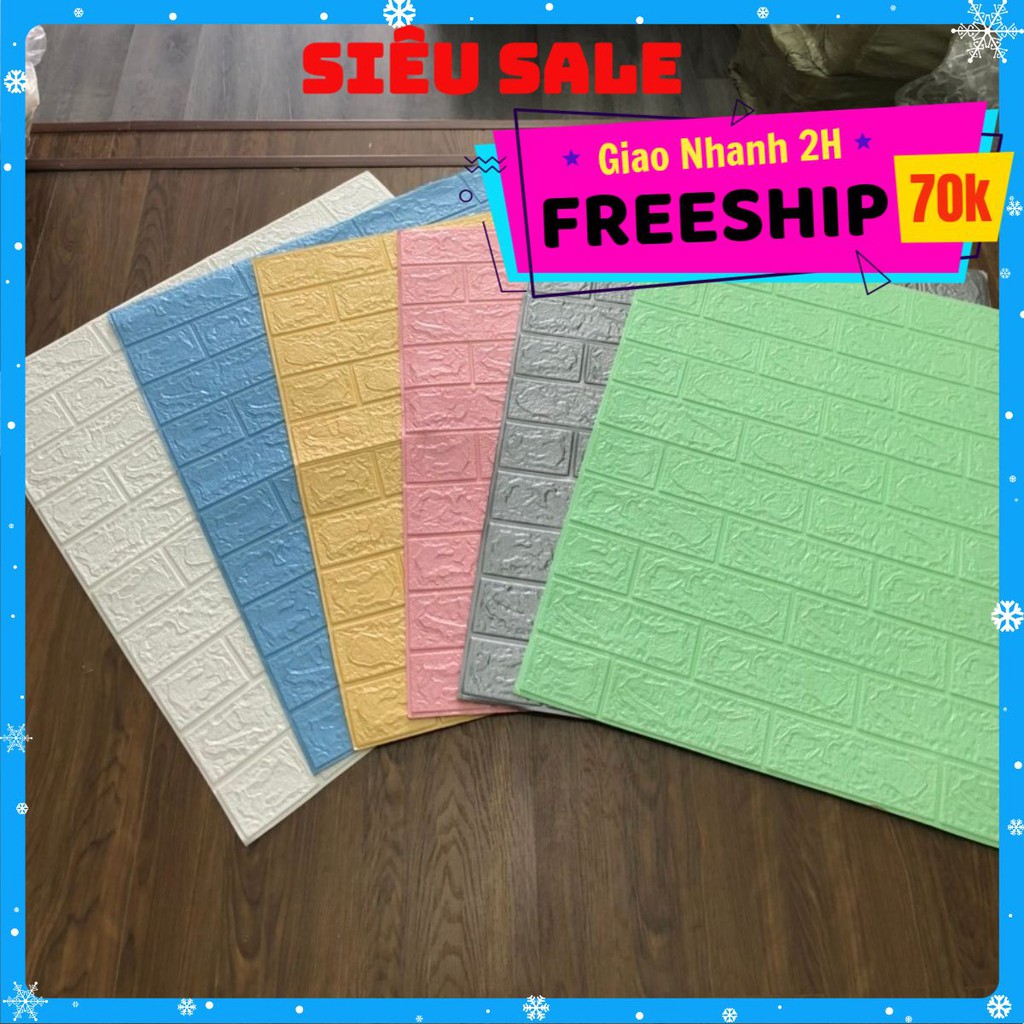Xốp Dán Tường Trắng 3D 77cm x70cm Sỉ Lẻ Giá Rẻ Nhất