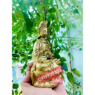 Tượng phật bà quan âm 15 cm ( 4 màu )