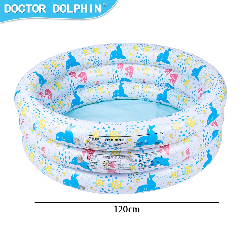 Bể bơi cho bé Doctor Dolphin 3 tầng Chính hãng Bể bơi Chữ nhật Umoo PM 03141 Zimbababy