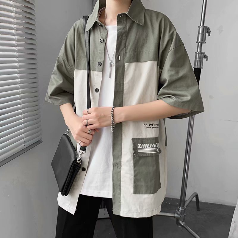 Áo Sơ Mi Tay Lỡ Form Rộng Phong Cách Ulzzang Hàn Dành Cho Nam Và Nữ 2022