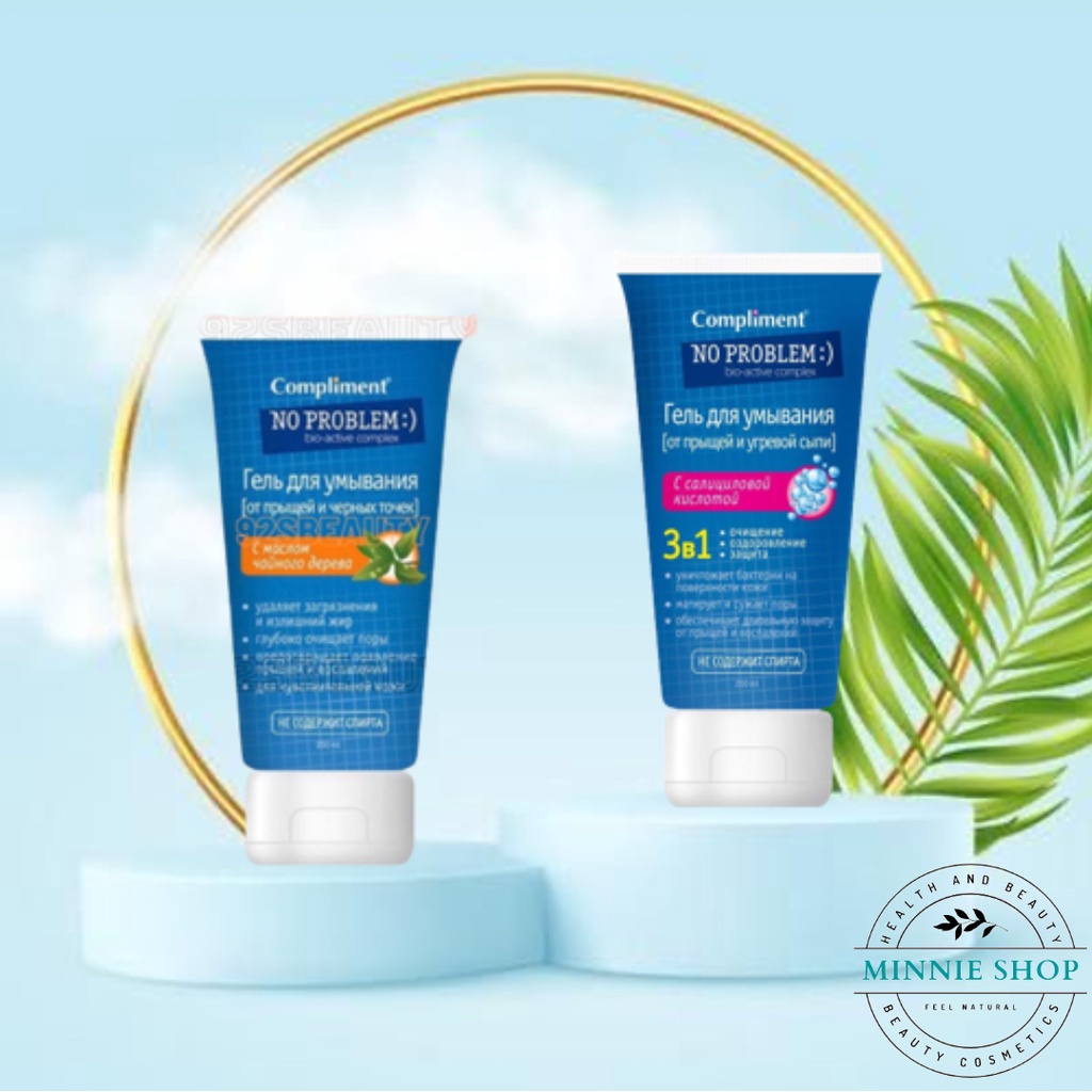 Gel rửa mặt Compliment No Problem - Nga