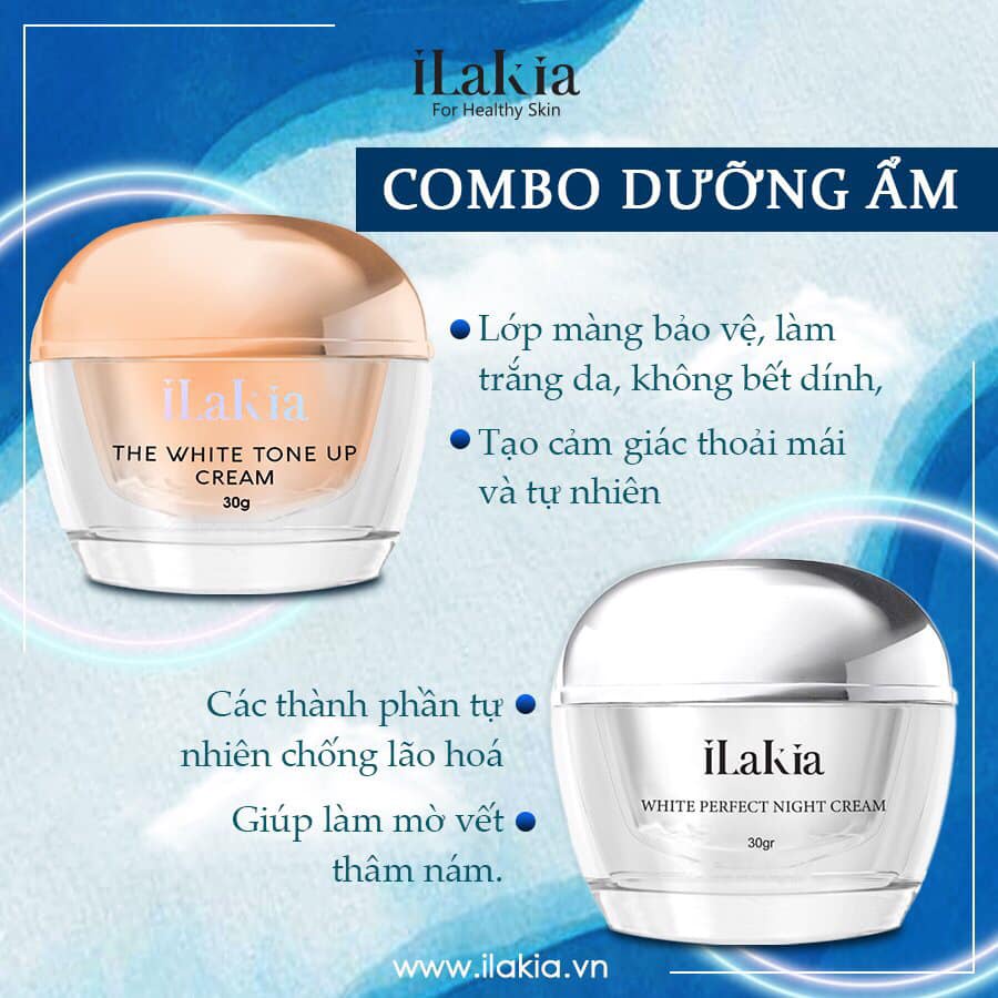 Kem Dưỡng Da Tổ Yến Ban Đêm Ilakia Mẫu Mới 30g Hàn Quốc