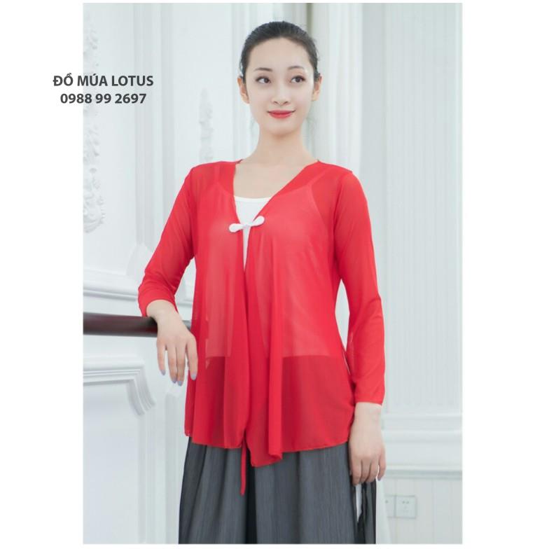 Áo lưới múa cổ trang Trung Quốc A32 Áo Khoác mỏng Lotus