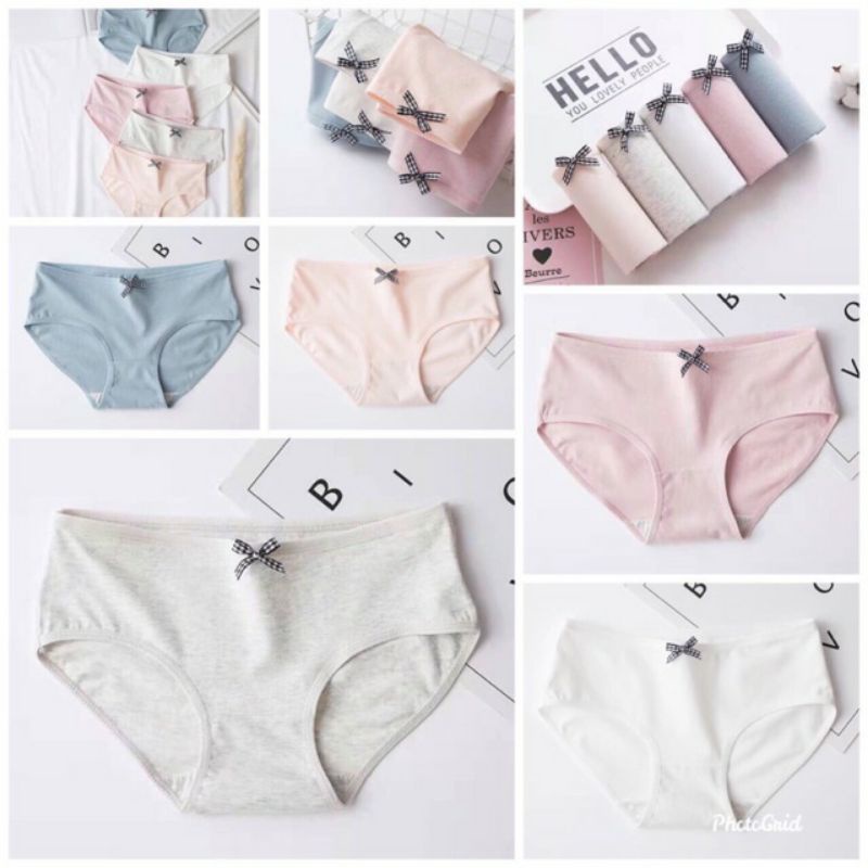 lố 10 Quần lót cotton nơ 012 loại đẹp