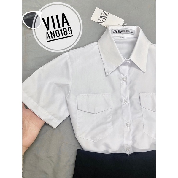 Sơ mi trắng túi hộp AN0189 VIIA DESIGN