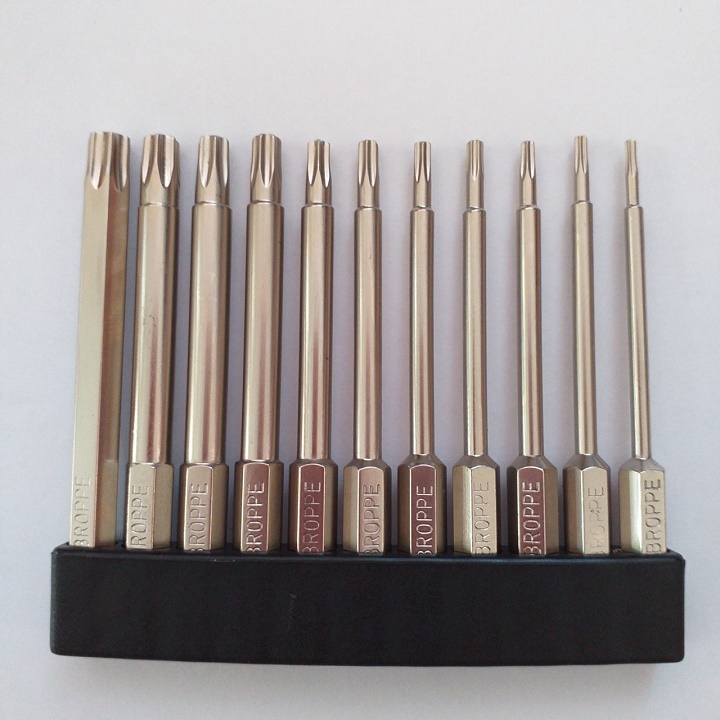 Bộ 11 mũi khoan lục giác hoa thị 100mm cho khoan pin , điện