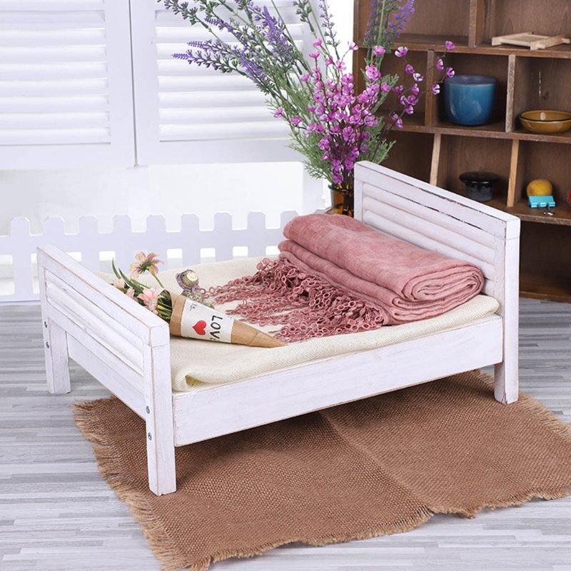 Giường Ngủ Mini Dùng Làm Phụ Kiện Chụp Ảnh Cho Bé Sơ Sinh
