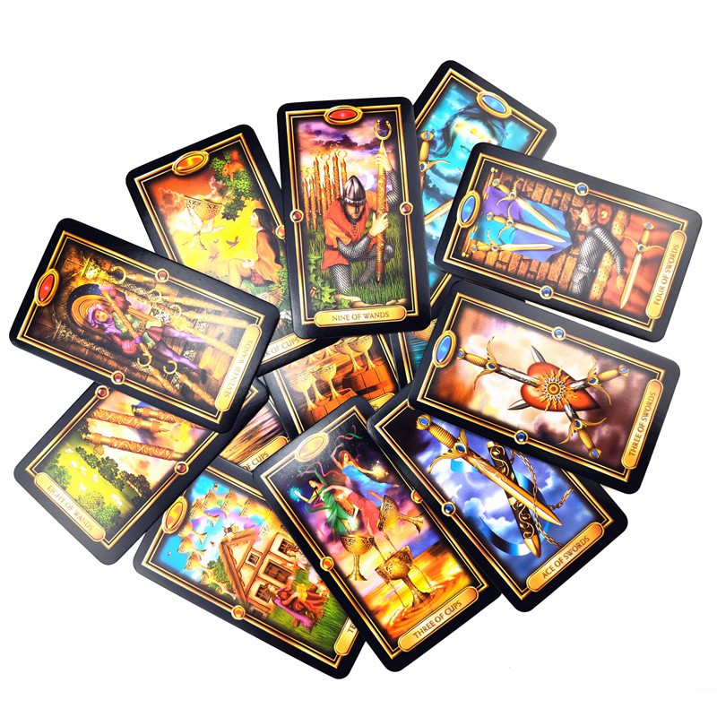 Combo Bộ Bài Bói Guidance of Fate Easy Tarot Card M10 Bản Đẹp và Túi Nhung Đựng Tarot và Khăn Trải Bàn Tarot