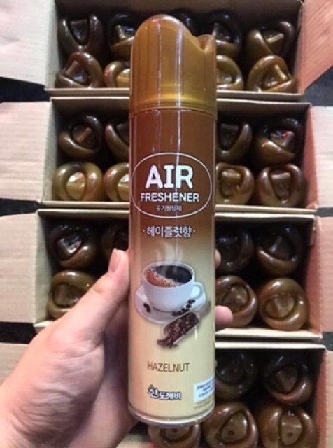Bình xịt khử mùi hương cafe sữa 370ml - nước hoa ô tô- bình xịt cafe air chính hãng hàn quốc - Khải Huy Scar