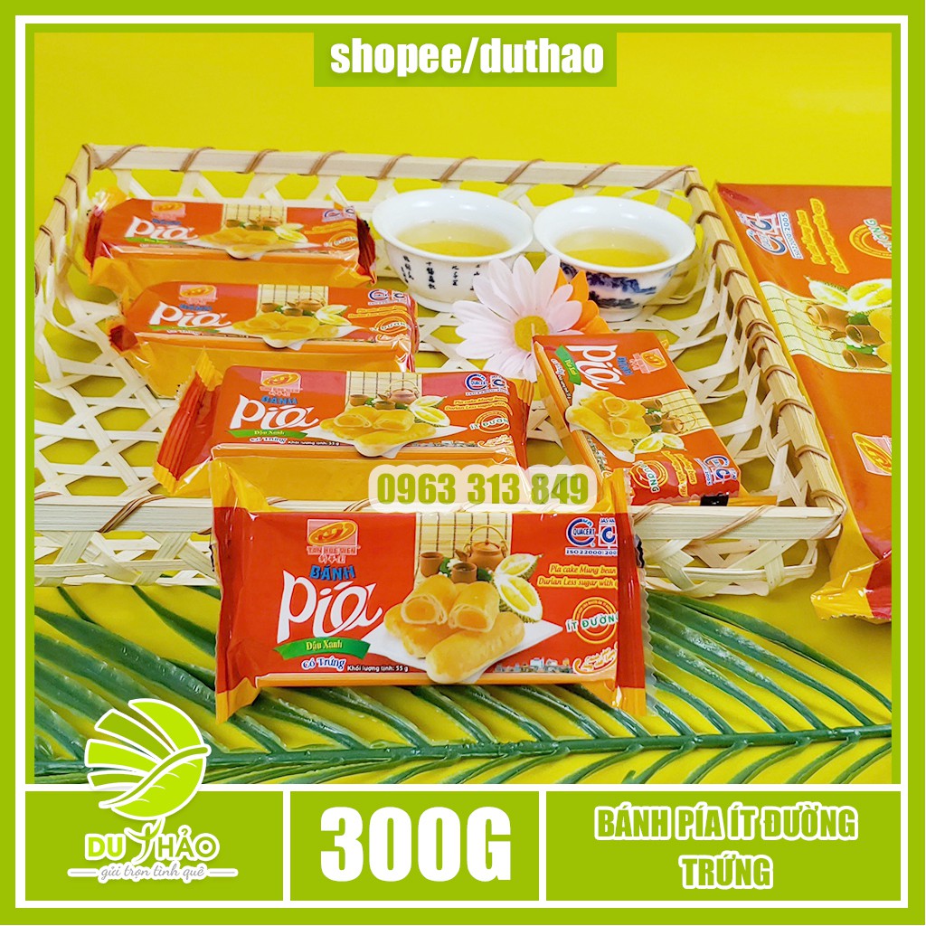 Bánh pía ít đường có trứng Tân Huê Viên 280g