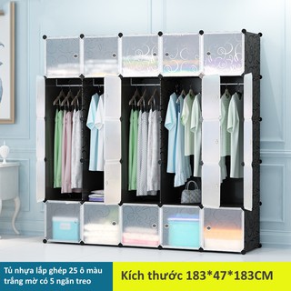 Tủ nhựa ghép 25 ô